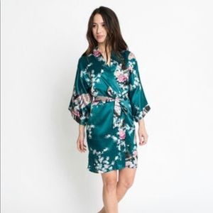 Kim and Ono Kimono in Peacock